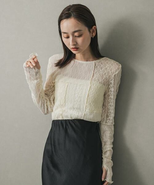 SENSE OF PLACE by URBAN RESEARCH / センスオブプレイス バイ アーバンリサーチ Tシャツ | パッチワークレーストップ | 詳細14