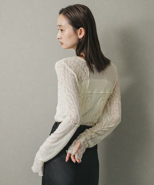 SENSE OF PLACE by URBAN RESEARCH / センスオブプレイス バイ アーバンリサーチ Tシャツ | パッチワークレーストップ | 詳細15