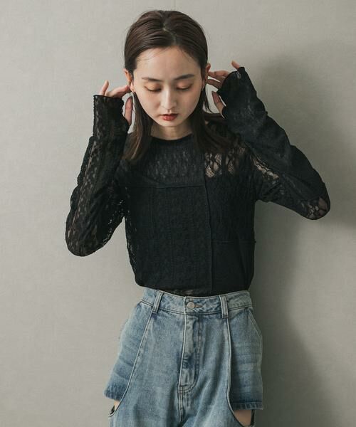 SENSE OF PLACE by URBAN RESEARCH / センスオブプレイス バイ アーバンリサーチ Tシャツ | パッチワークレーストップ | 詳細19