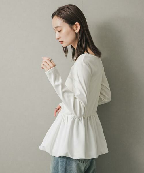 SENSE OF PLACE by URBAN RESEARCH / センスオブプレイス バイ アーバンリサーチ Tシャツ | フリルバルーンコンパクトトップ | 詳細2