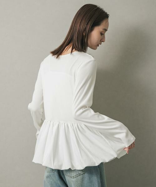 SENSE OF PLACE by URBAN RESEARCH / センスオブプレイス バイ アーバンリサーチ Tシャツ | フリルバルーンコンパクトトップ | 詳細3