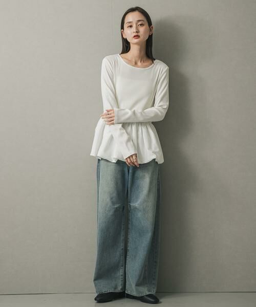 SENSE OF PLACE by URBAN RESEARCH / センスオブプレイス バイ アーバンリサーチ Tシャツ | フリルバルーンコンパクトトップ | 詳細4