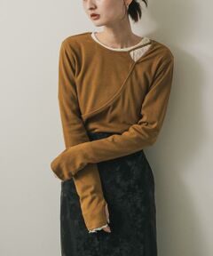 SENSE OF PLACE by URBAN RESEARCH / センスオブプレイス バイ アーバンリサーチ Tシャツ | アシンメトリーリブコンパクトトップ