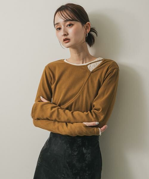 SENSE OF PLACE by URBAN RESEARCH / センスオブプレイス バイ アーバンリサーチ Tシャツ | アシンメトリーリブコンパクトトップ | 詳細2