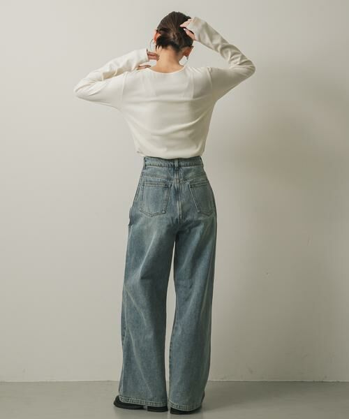 SENSE OF PLACE by URBAN RESEARCH / センスオブプレイス バイ アーバンリサーチ Tシャツ | アシンメトリーリブコンパクトトップ | 詳細13