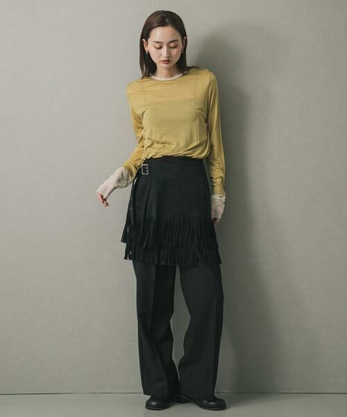 SENSE OF PLACE by URBAN RESEARCH / センスオブプレイス バイ アーバンリサーチ Tシャツ | シアーレイヤードTシャツ | 詳細3