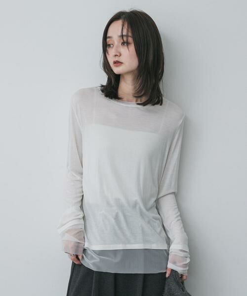 SENSE OF PLACE by URBAN RESEARCH / センスオブプレイス バイ アーバンリサーチ Tシャツ | シアーレイヤードTシャツ | 詳細12