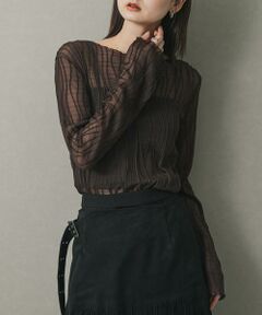 SENSE OF PLACE by URBAN RESEARCH / センスオブプレイス バイ アーバンリサーチ Tシャツ | ウェーブパターンジャガードトップ