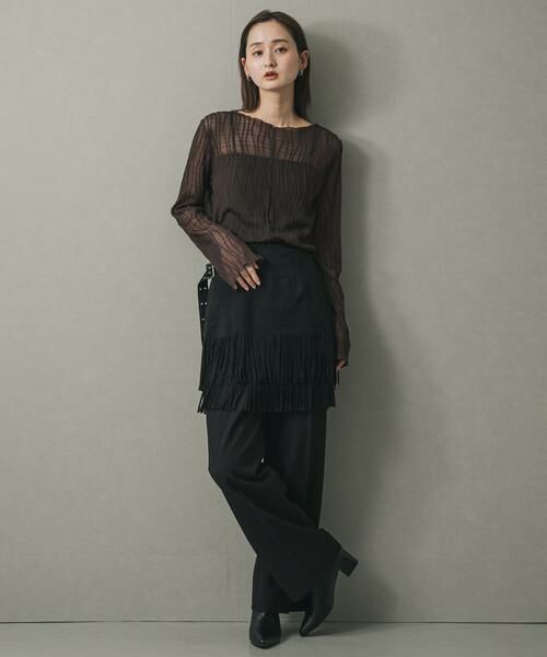 SENSE OF PLACE by URBAN RESEARCH / センスオブプレイス バイ アーバンリサーチ Tシャツ | ウェーブパターンジャガードトップ | 詳細4