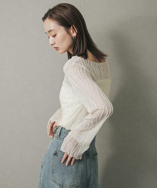 SENSE OF PLACE by URBAN RESEARCH / センスオブプレイス バイ アーバンリサーチ Tシャツ | ウェーブパターンジャガードトップ | 詳細12