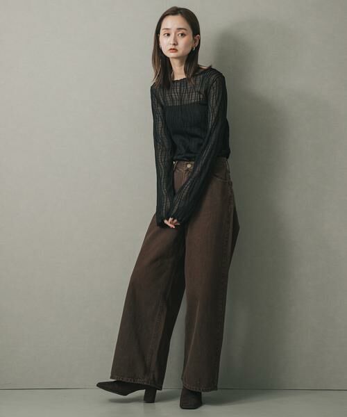 SENSE OF PLACE by URBAN RESEARCH / センスオブプレイス バイ アーバンリサーチ Tシャツ | ウェーブパターンジャガードトップ | 詳細19