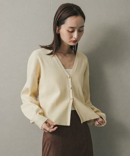 SENSE OF PLACE by URBAN RESEARCH / センスオブプレイス バイ アーバンリサーチ カーディガン・ボレロ | ニュアンスボタンVネックカーディガン | 詳細12