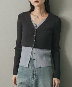 SENSE OF PLACE by URBAN RESEARCH / センスオブプレイス バイ アーバンリサーチ カーディガン・ボレロ | ダブルレイヤードカーディガン