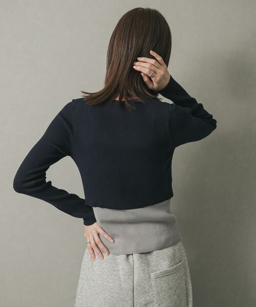 SENSE OF PLACE by URBAN RESEARCH / センスオブプレイス バイ アーバンリサーチ カーディガン・ボレロ | ダブルレイヤードカーディガン | 詳細9