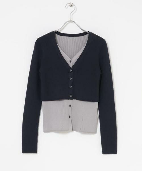 SENSE OF PLACE by URBAN RESEARCH / センスオブプレイス バイ アーバンリサーチ カーディガン・ボレロ | ダブルレイヤードカーディガン | 詳細13