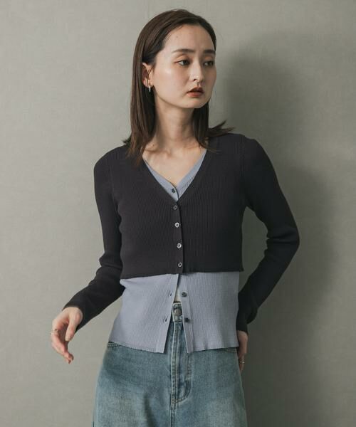 SENSE OF PLACE by URBAN RESEARCH / センスオブプレイス バイ アーバンリサーチ カーディガン・ボレロ | ダブルレイヤードカーディガン | 詳細19