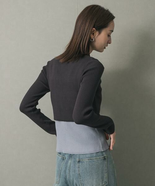 SENSE OF PLACE by URBAN RESEARCH / センスオブプレイス バイ アーバンリサーチ カーディガン・ボレロ | ダブルレイヤードカーディガン | 詳細20