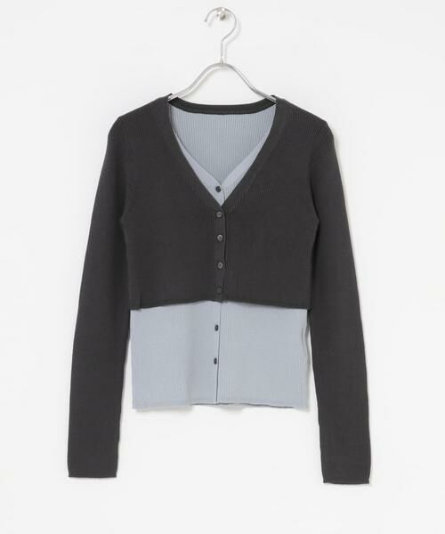 SENSE OF PLACE by URBAN RESEARCH / センスオブプレイス バイ アーバンリサーチ カーディガン・ボレロ | ダブルレイヤードカーディガン | 詳細24