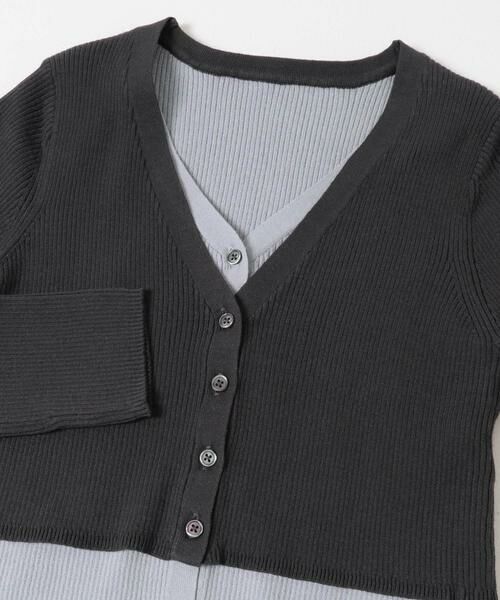 SENSE OF PLACE by URBAN RESEARCH / センスオブプレイス バイ アーバンリサーチ カーディガン・ボレロ | ダブルレイヤードカーディガン | 詳細25