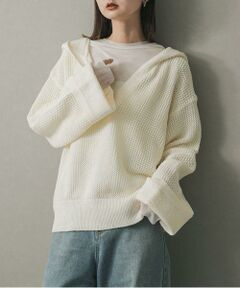 SENSE OF PLACE by URBAN RESEARCH / センスオブプレイス バイ アーバンリサーチ ニット・セーター | メッシュフーディーセーター