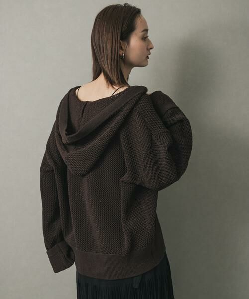 SENSE OF PLACE by URBAN RESEARCH / センスオブプレイス バイ アーバンリサーチ ニット・セーター | メッシュフーディーセーター | 詳細3