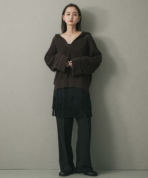 SENSE OF PLACE by URBAN RESEARCH / センスオブプレイス バイ アーバンリサーチ ニット・セーター | メッシュフーディーセーター | 詳細4