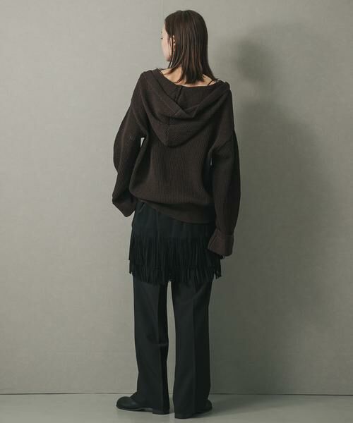 SENSE OF PLACE by URBAN RESEARCH / センスオブプレイス バイ アーバンリサーチ ニット・セーター | メッシュフーディーセーター | 詳細6
