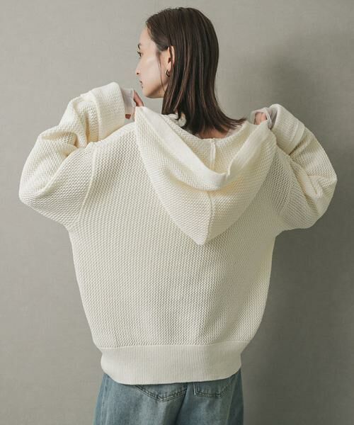 SENSE OF PLACE by URBAN RESEARCH / センスオブプレイス バイ アーバンリサーチ ニット・セーター | メッシュフーディーセーター | 詳細11