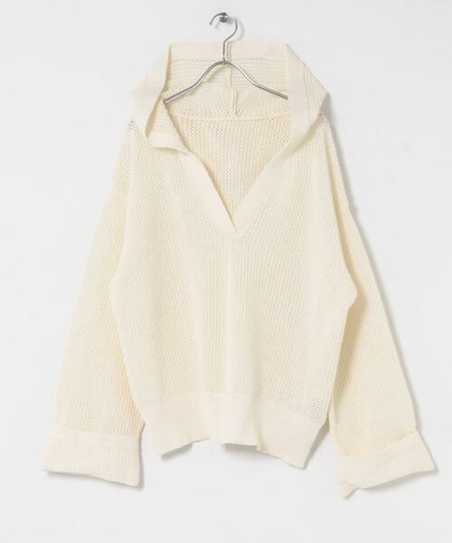 SENSE OF PLACE by URBAN RESEARCH / センスオブプレイス バイ アーバンリサーチ ニット・セーター | メッシュフーディーセーター | 詳細15