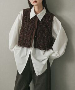 ダークブラウン ベスト FREEサイズ ダークブラウン ベスト FREEサイズ トップス