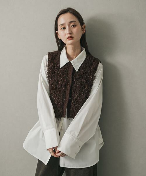 SENSE OF PLACE by URBAN RESEARCH / センスオブプレイス バイ アーバンリサーチ ベスト | ブラシヤーンループベスト | 詳細1