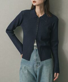 SENSE OF PLACE by URBAN RESEARCH / センスオブプレイス バイ アーバンリサーチ カーディガン・ボレロ | フロントホックエリツキコンパクトカーディガン