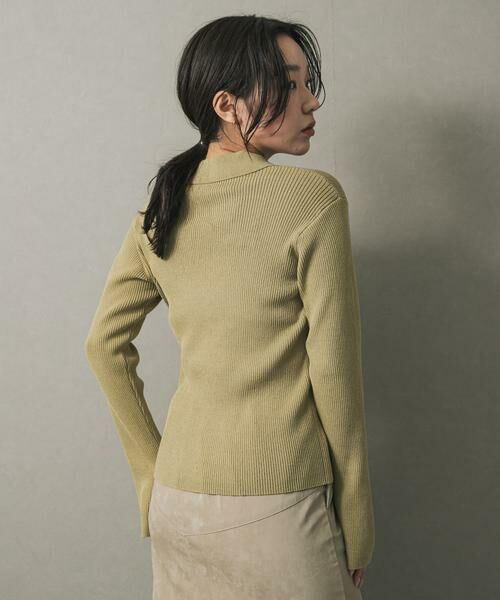 SENSE OF PLACE by URBAN RESEARCH / センスオブプレイス バイ アーバンリサーチ カーディガン・ボレロ | フロントホックエリツキコンパクトカーディガン | 詳細5