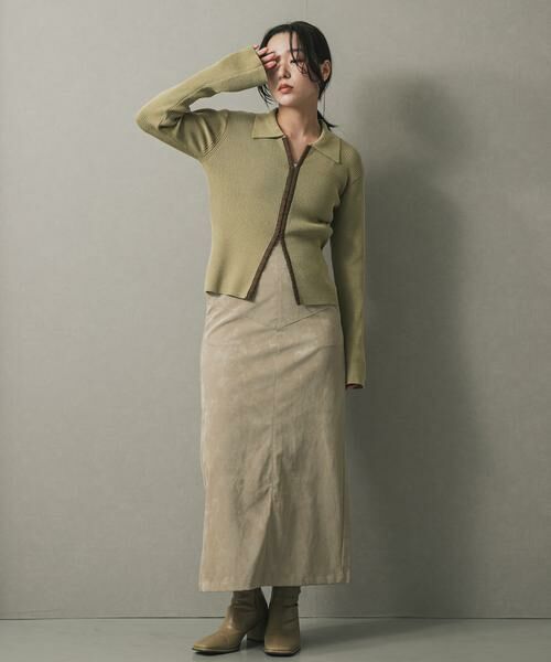 SENSE OF PLACE by URBAN RESEARCH / センスオブプレイス バイ アーバンリサーチ カーディガン・ボレロ | フロントホックエリツキコンパクトカーディガン | 詳細7