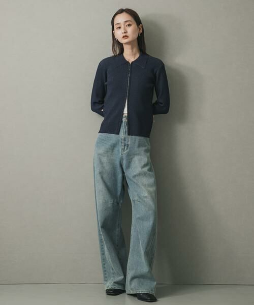 SENSE OF PLACE by URBAN RESEARCH / センスオブプレイス バイ アーバンリサーチ カーディガン・ボレロ | フロントホックエリツキコンパクトカーディガン | 詳細12