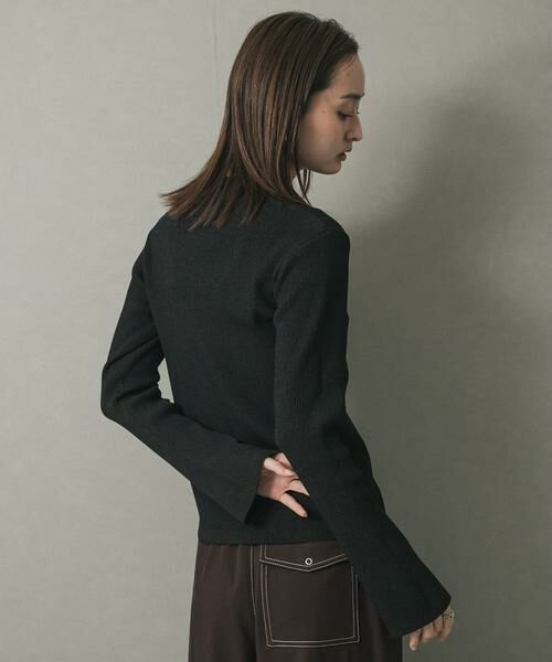 SENSE OF PLACE by URBAN RESEARCH / センスオブプレイス バイ アーバンリサーチ カーディガン・ボレロ | フロントホックエリツキコンパクトカーディガン | 詳細23