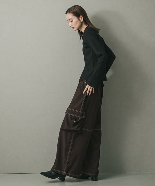 SENSE OF PLACE by URBAN RESEARCH / センスオブプレイス バイ アーバンリサーチ カーディガン・ボレロ | フロントホックエリツキコンパクトカーディガン | 詳細25