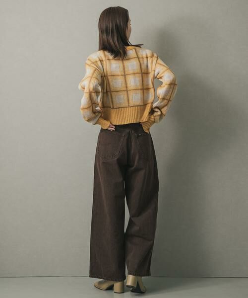 SENSE OF PLACE by URBAN RESEARCH / センスオブプレイス バイ アーバンリサーチ カーディガン・ボレロ | モヘアチェッククロップドカーディガン | 詳細4