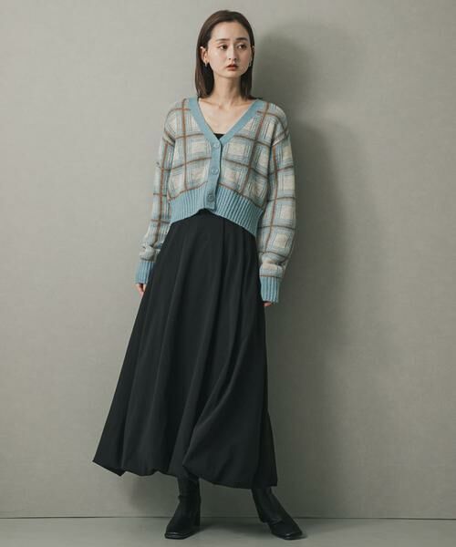 SENSE OF PLACE by URBAN RESEARCH / センスオブプレイス バイ アーバンリサーチ カーディガン・ボレロ | モヘアチェッククロップドカーディガン | 詳細10
