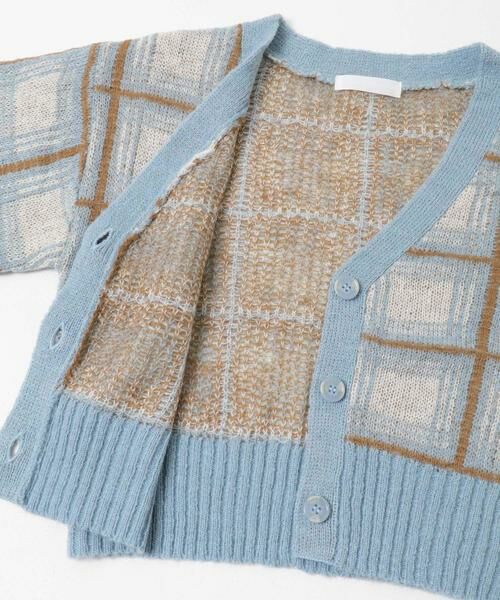 SENSE OF PLACE by URBAN RESEARCH / センスオブプレイス バイ アーバンリサーチ カーディガン・ボレロ | モヘアチェッククロップドカーディガン | 詳細12