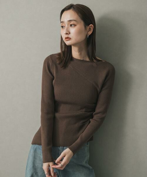 SENSE OF PLACE by URBAN RESEARCH / センスオブプレイス バイ アーバンリサーチ ニット・セーター | アシメデザインセーター | 詳細14