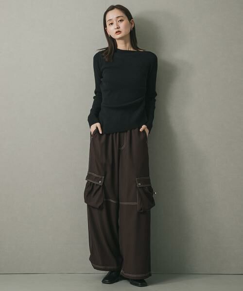 SENSE OF PLACE by URBAN RESEARCH / センスオブプレイス バイ アーバンリサーチ ニット・セーター | アシメデザインセーター | 詳細24