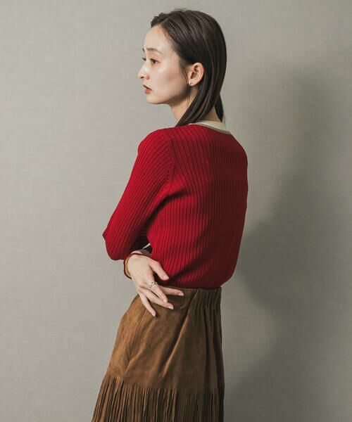 SENSE OF PLACE by URBAN RESEARCH / センスオブプレイス バイ アーバンリサーチ ニット・セーター | 『WEB限定』バイカラーコンパクトセーター | 詳細2