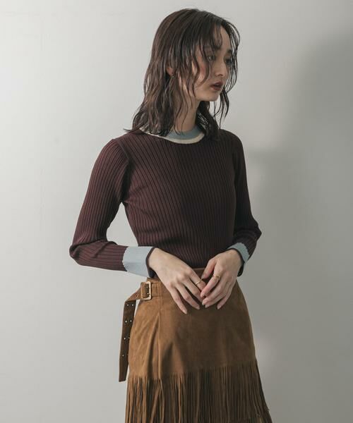 SENSE OF PLACE by URBAN RESEARCH / センスオブプレイス バイ アーバンリサーチ ニット・セーター | 『WEB限定』バイカラーコンパクトセーター | 詳細8