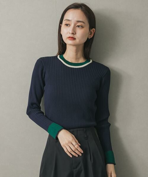 SENSE OF PLACE by URBAN RESEARCH / センスオブプレイス バイ アーバンリサーチ ニット・セーター | 『WEB限定』バイカラーコンパクトセーター | 詳細20