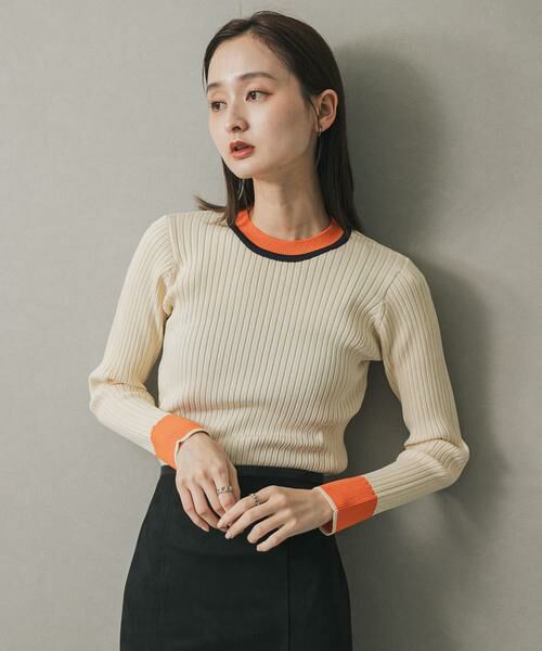 SENSE OF PLACE by URBAN RESEARCH / センスオブプレイス バイ アーバンリサーチ ニット・セーター | 『WEB限定』バイカラーコンパクトセーター | 詳細25