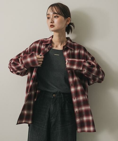SENSE OF PLACE by URBAN RESEARCH / センスオブプレイス バイ アーバンリサーチ シャツ・ブラウス | オンブレチェックルーズシャツ | 詳細2
