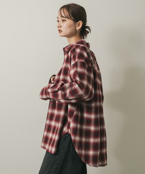 SENSE OF PLACE by URBAN RESEARCH / センスオブプレイス バイ アーバンリサーチ シャツ・ブラウス | オンブレチェックルーズシャツ | 詳細3