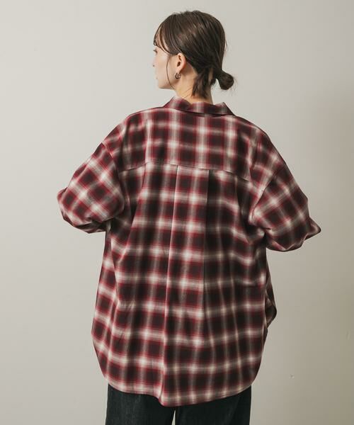 SENSE OF PLACE by URBAN RESEARCH / センスオブプレイス バイ アーバンリサーチ シャツ・ブラウス | オンブレチェックルーズシャツ | 詳細4