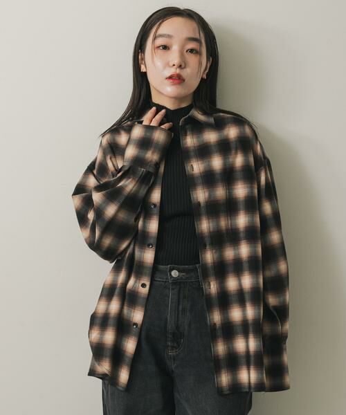 SENSE OF PLACE by URBAN RESEARCH / センスオブプレイス バイ アーバンリサーチ シャツ・ブラウス | オンブレチェックルーズシャツ | 詳細13